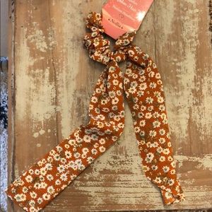 Floral Hair Scarf Scrunchie